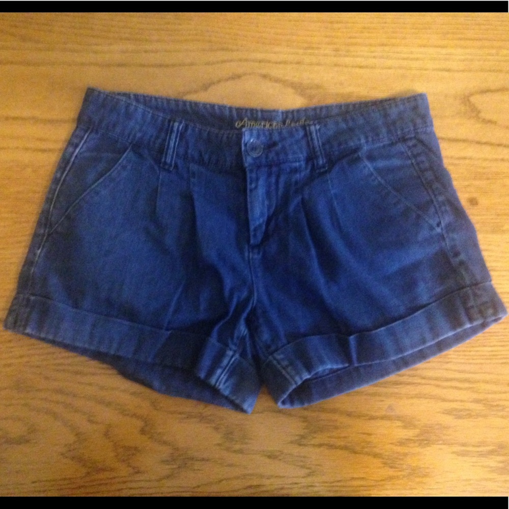 AE denim shorts